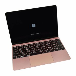 ジャンク MacBook Retina 12 2017 A1534 i5 1.3GHz 8GB 日本語キーボード ローズゴールド FNYN2J/A　6-3