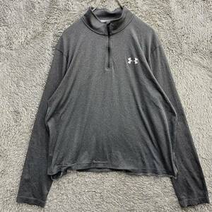 UNDER ARMOUR アンダーアーマー 長袖Tシャツ 長袖カットソー スポーツウェア サイズL グレー 灰色 メンズ トップス 最落なし （H24）