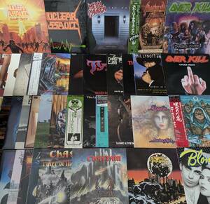 LP/レコードまとめて大量40枚セット/ハードロック/OVER KILL/THIN LIZZY/帯 OBI/ピンク・フロイド/PROGRESSIVE ROCK/CHASTAIN/THRASH METAL