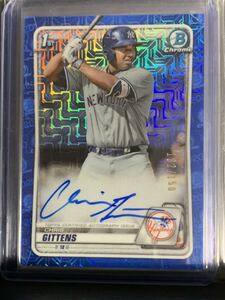 bowman chris gittens auto /150 楽天