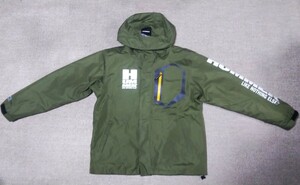 ◎美品◎HUMMERハマー中綿入りフーデットマウンテンパーカージャケット撥水加工 size M カーキグリーン 