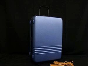 1円 ■美品■ Samsonite サムソナイト ポリカーボネート 4輪 キャリーバッグ キャリーケース スーツケース 旅行かばん ブルー系 FE6488