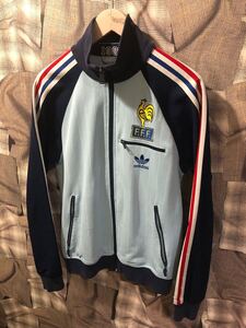 adidas アディダス オリジナル フランス代表 1982 レトロ サッカー トラックジャケット P04034 ライトブルー　FK