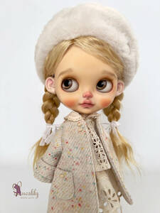 ＊ Lucalily ＊ Dolls clothes ＊ Wool nep fabric coat set ＊