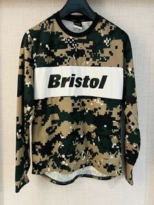 定価15400円 ● F.C.Real Bristol 22SS L/S TOP TOUR TEE FCRB-220048 迷彩 トップ カットソー Tシャツ ブリストル S