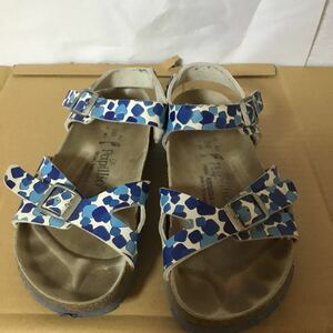 BIRKENSTOCK ビルケンシュトック パピリオ RIO リオ サンダル 24㎝ 37 中古 発送ゆうパック60 ブルー系