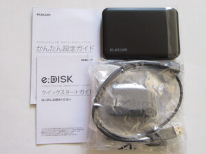 ★美品★エレコム★ビデオカメラ向けポータブルハードディスク、1TB★ELP-EDV010UBK