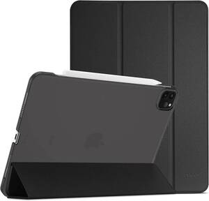 ブラック ProCase iPad Pro 12.9 ケース 第6/5/4/3世代に適用（2022 2021 2020 2018）