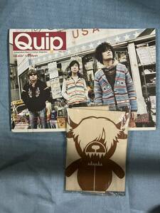 美品 Quip Independent Music & Culture Magazine. vol.63s トートバッグ付 CD付 クイップマガジン the pillows ザ・ピロウズ 音速ライン