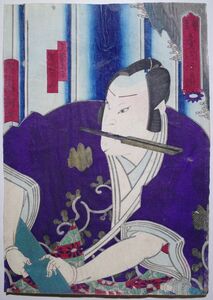 芳瀧「見立金閣寺の瀧」★中判 浮世絵 真作 上方絵 木版画 摺物 Osaka Prints Ukiyoe★