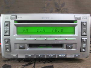 M2447 ＞＞トヨタ純正　CD/MDデッキ　整備済　MCT-W55＜＜ MP3/WMA 売切り♪