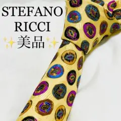 美品　STEFANO RICCI ステファノリッチ　ネクタイ　光沢　ジャガード