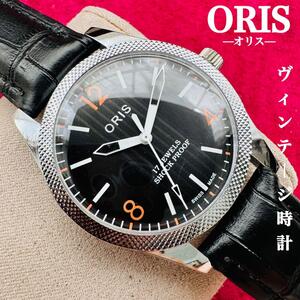 １円出品★ORIS/オリス★【ジャンク品】超美品/ヴィンテージ/スイス/ 17J/メンズ腕時計/アンティーク/機械式手巻き/アナログ/ステンレス2