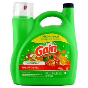 大容量 洗濯洗剤 液体 ゲイン アイランドフレッシュ 107回分 4550ml 154oz P&G Gain 洗濯用洗剤 輸入洗剤