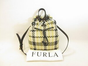 FURLA / フルラ ステイシー カサノバS 2wayバッグ メッシュレザー 巾着 マルチカラー ショルダーバッグ