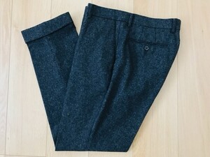 【良品】BEAMSHEART＊起毛ウールパンツ＊濃グレー＊48