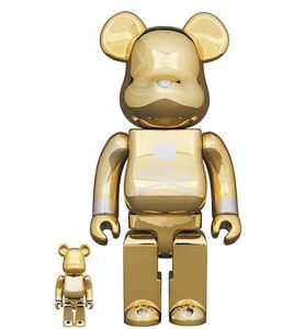 BE@RBRICK mastermind JAPAN GOLD 100％ & 400％ メディコムトイ ベアブリック マスターマインド ジャパン ゴールド 25th ANNIVERSARY