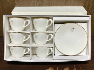 未使用 非売品 キューピー マヨネーズ カップ ソーサー NAKAYAMA 中山陶器 宮内庁御用達 6客 SET 企業物 ノベルティー レトロ ビンテージ