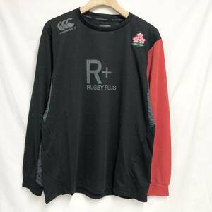 ○★新品未使用　CANTERBURY（カンタベリー）　ラグビー日本代表　ワークアウト長袖Tシャツ　S　ブラック★○