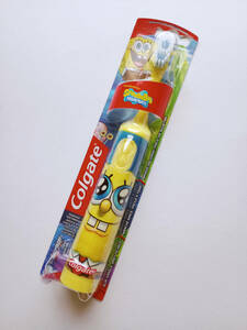 USA購入★★ コルゲート スポンジボブ 電動歯ブラシ 子供用 未使用品 ★★ Colgate Sponge Bob Toothbrush