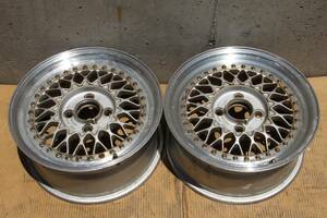 １０００円から売り切り♪人気のBBS-RSメッシュ♪RS243♪7J+33♪2本のみ♪旧車系カスタムにも♪リバレルベース♪