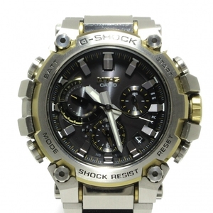 CASIO(カシオ) 腕時計■美品 G-SHOCK MTG-B3000D-1A9JF メンズ SS/タフソーラー/スマートフォンリンク/Bluetooth 黒