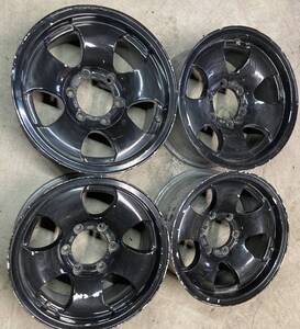 アルミホイール 16×8J 139.7 6H 6穴 16インチ 中古品 4本 ハイラックス ランクル プラド など