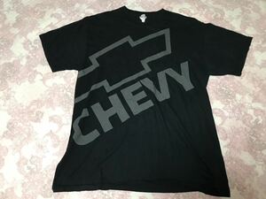 CHEVY Tシャツ■ Ｌサイズ（ブラックxグレー）