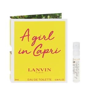 ランバン ア ガール イン カプリ (チューブサンプル) EDT・SP 2ml 香水 フレグランス A GIRL IN CAPRI LANVIN 新品 未使用