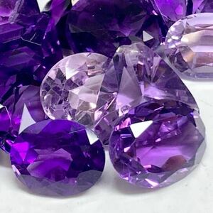 大量!!■アメシストおまとめ■◎u約300ct アメジスト ルース 裸石 宝石 ジュエリー jewerly ジュエリー amethyst 紫水晶 