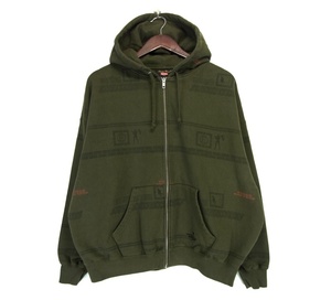 シュプリーム Supreme × アンダーカバー UNDERCOVER 23SS 【 Tribal Zip Up Hooded SP1C4802 】 Scab 柄 シャツ パーカー　36369