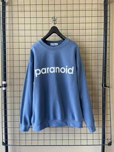 【Cabaret Poval/キャバレーポヴァール】paranoid android Print Crewneck Sweatshirt クルーネック スウェットシャツ トレーナー BEAMS