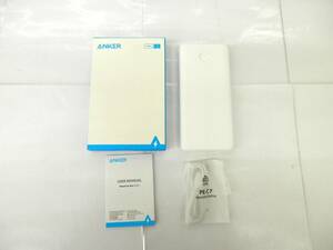 ●【未使用】ANKER アンカー seriese3 PowerCore Slim 10000 ホワイト A1229 モバイルチャージャー モバイルバッテリー