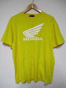 HONDA ホンダ ウイングロゴ Tシャツ 黄