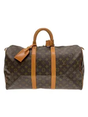 LOUIS VUITTON キーポル50_モノグラム・キャンバス_BRW PVC ブラウン