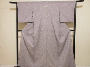 ドークブア■夏　小紋　三本絽　萩　洗える着物　紫鼠　極上の逸品　407