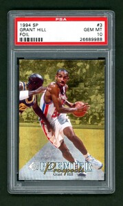 PSA10 1994-95 SP Grant Hill #3 GEM MINT Rookie Card RC グラント・ヒル ルーキーカード 殿堂入り