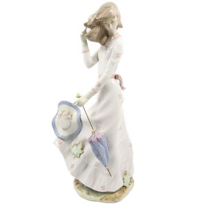 LLADRO NAO リヤドロ ナオ 傘持ち婦人 女性 置物 フィギュリン 高さ41cm【いおき質店】