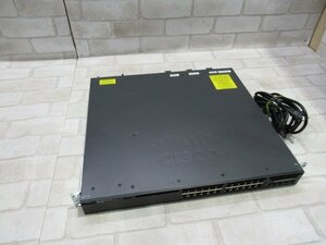 ▲Ω 新DK 0576t 保証有 Cisco【 WS-C3650-24TD-E V04 】シスコ Catalyst 3650-24 2×10G スイッチ 動作確認・初期化済み 領収書発行可能