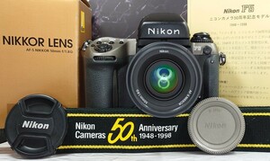 【終活コレクション整理】Nikon F5 記念モデル 美品＋AF-S NIKKOR 50mm f1.8G(元箱付) 各動作良好 露出計OK レンズ光学綺麗 ファインダーOK