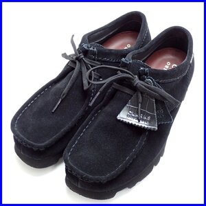 ★CLARKS/クラークス ワラビー スエードシューズ UK6G/メンズ25cm相当/ブラック/21621/GORE-TEX/ビブラムソール/革靴&1345900060