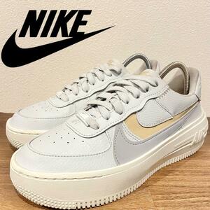 NIKE W AIR FORCE 1 PLT.AF.ORM ナイキ エア フォース ワン プラットフォーム DJ9946-002 グレー レディース ローカットスニーカー 24cm