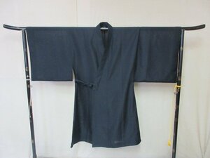 1円 良品 化繊 法衣 黒衣 紗 夏物 御祭服 師衣 神主 神官 衣装 法衣店 京都 装束 お寺 神社 無地 身丈115cm【夢職】★★