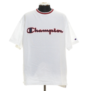 〇399412 Champion チャンピオン Tシャツ 半袖 鹿の子 ○アクションスタイル C3-P309 サイズM ガーメントウォッシュ メンズ ホワイト