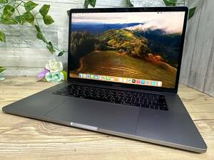 【良品】Apple MacBook Pro 2019 A1990[Core i7 9750H 2.6GHz/RAM:16GB/SSD:256GB/15.4インチ]Sonoma スペースグレー 動作品