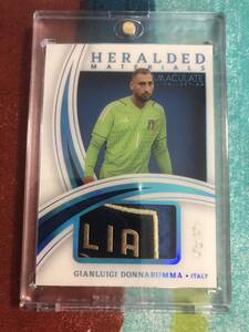 1枚限定 ジャンルイージドンナルンマ PANINI IMMACULATE COLLECTION SOCCER HERALDEDMATERIALS ITALY GIANLUIGI DONNARUMMA 1/1 one of one