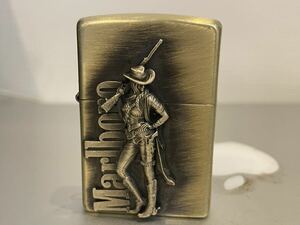 1円 ZIPPO ライター マルボロ Marlboroジッポ Zippoオイルライター真鍮製 中古品 喫煙グッズ ジッポー 火花確認済R673730