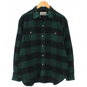 ワコマリア GUILTY PARTIES FLANNEL REGULAR COLLAR SHIRT TYPE 1 ネルシャツ チェック 長袖 M 緑 グリーン 24SSE-WMS-RC01 /TK メンズ