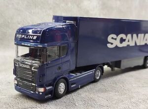 ★高級★1/50 SCANIA スカニア トレーラー コンテナ トラック 合金モデル ヨーロッパ大型輸送車両 0837