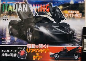 RC REMOTE OPEN ITALIAN WING ランボルギーニ ヴェネーノ　黒　電動開ドア& リアハッチ　フル　ファンクション　ラジコンカー　ライト点灯